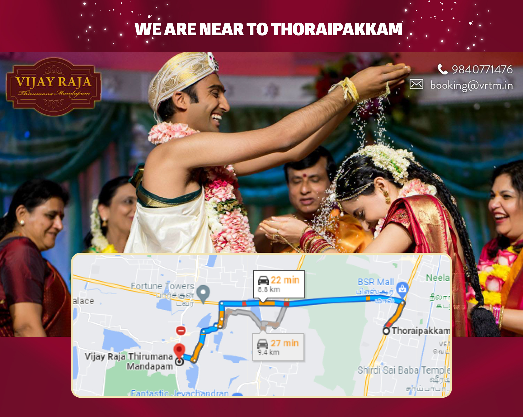  Marriage Halls in Thoraipakkam for Engagement with Price